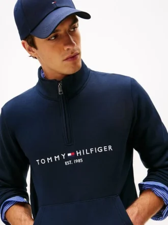 Bluza z logo Tommy z zamkiem 1/4