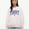Bluza z okrągłym dekoltem i logo Varsity Tommy Bluza z okrągłym dekoltem i logo Varsity Tommy
