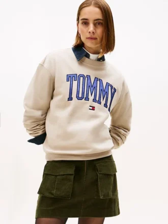 Bluza z okrągłym dekoltem i logo Varsity Tommy