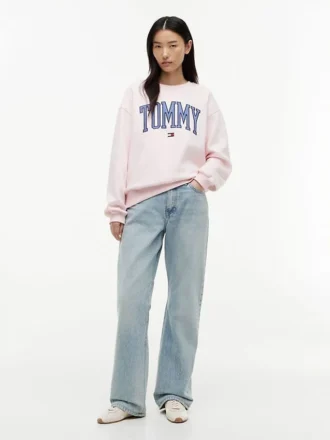 Bluza z okrągłym dekoltem i logo Varsity Tommy