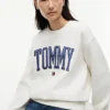 Bluza z okrągłym dekoltem i logo Varsity Tommy Bluza z okrągłym dekoltem i logo Varsity Tommy