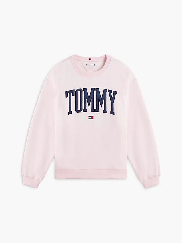 Bluza z okrągłym dekoltem i logo Varsity Tommy Bluza z okrągłym dekoltem i logo Varsity Tommy