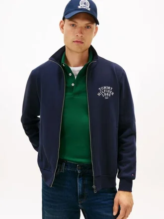 Bluza z zamkiem błyskawicznym z elastycznego polaru z logo Arch