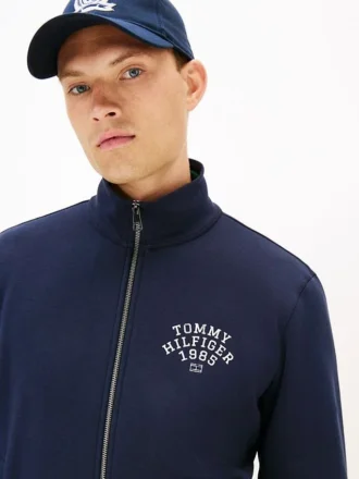 Bluza z zamkiem błyskawicznym z elastycznego polaru z logo Arch