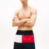 Bokserki z tkaniny z logo w kształcie flagi w stylu colorblock Bokserki z tkaniny z logo w kształcie flagi w stylu colorblock