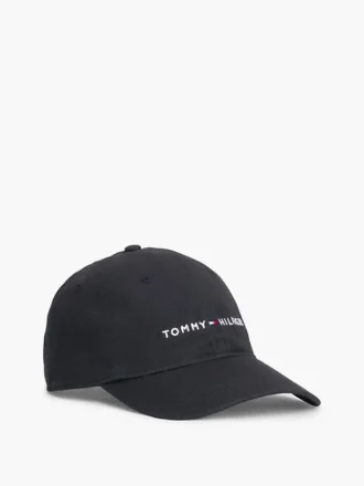 Czapka z daszkiem z haftowanym logo Tommy