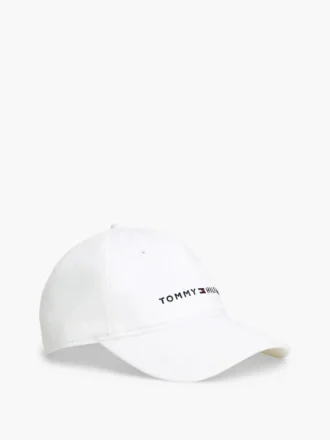 Czapka z daszkiem z haftowanym logo Tommy