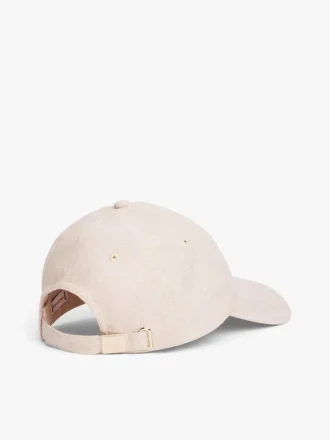 Czapka z daszkiem z mieszanki lnu z monogramem