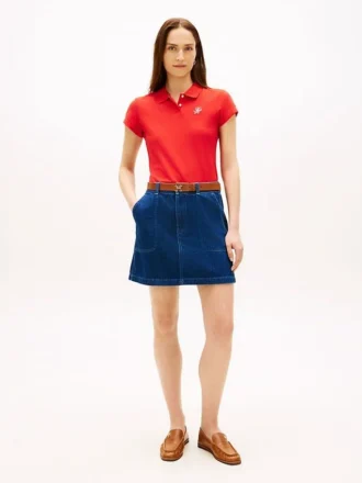 Dżinsowa mini spódniczka w stylu utility