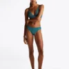 Dzianinowe figi bikini z koronką
