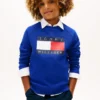 Dziecięca bluza raglanowa z logo Tommy Flag Dziecięca bluza raglanowa z logo Tommy Flag