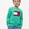 Dziecięca bluza raglanowa z logo Tommy Flag Dziecięca bluza raglanowa z logo Tommy Flag