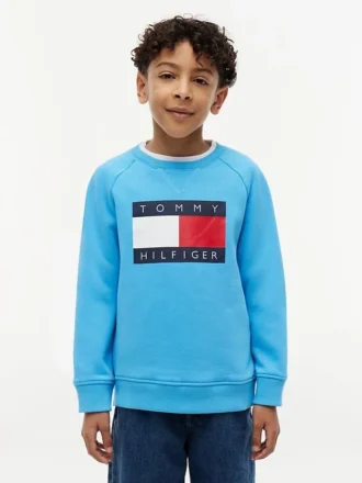 Dziecięca bluza raglanowa z logo Tommy Flag
