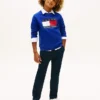 Dziecięca bluza raglanowa z logo Tommy Flag Dziecięca bluza raglanowa z logo Tommy Flag
