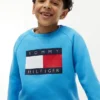 Dziecięca bluza raglanowa z logo Tommy Flag Dziecięca bluza raglanowa z logo Tommy Flag