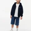 Dziecięca bluza z kapturem i zamkiem w tonacji flagowej Dziecięca bluza z kapturem i zamkiem w tonacji flagowej