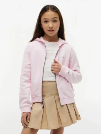 Dziecięca bluza z kapturem i zamkiem z logo Tommy