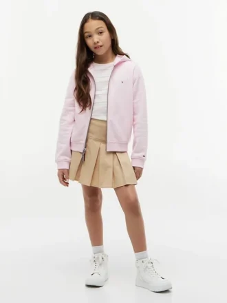 Dziecięca bluza z kapturem i zamkiem z logo Tommy