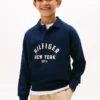 Dziecięca bluza z okrągłym dekoltem i nadrukiem Hilfiger