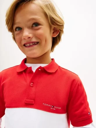 Dziecięca koszulka polo w stylu colorblock Dziecięca koszulka polo w stylu colorblock