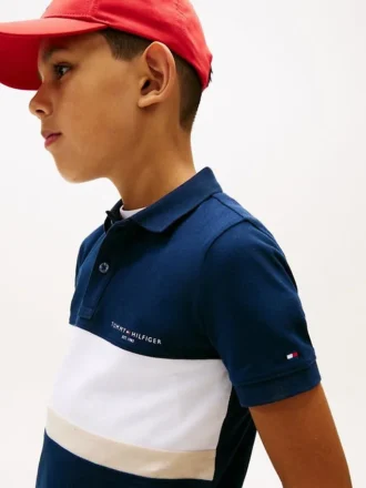 Dziecięca koszulka polo w stylu colorblock Dziecięca koszulka polo w stylu colorblock