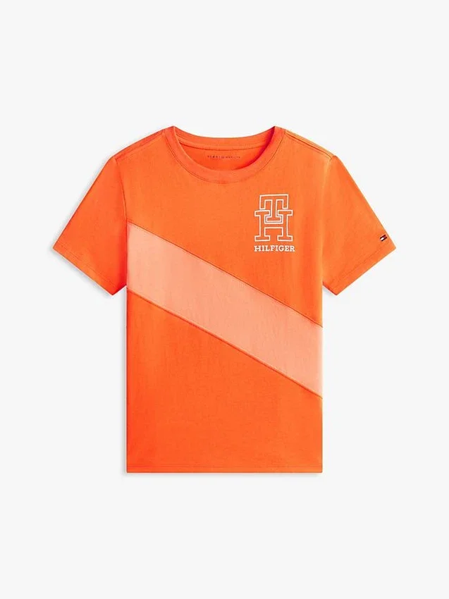 Dziecięca koszulka w paski z monogramem Dziecięca koszulka w paski z monogramem