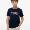 Dziecięca koszulka z kwiatowym logo Tommy