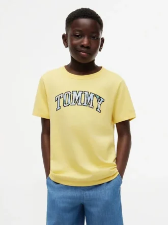 Dziecięca koszulka z kwiatowym logo Tommy
