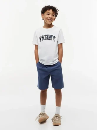 Dziecięca koszulka z kwiatowym logo Tommy