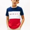 Dziecięca koszulka z logo Multiflag w stylu colorblock