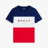 Dziecięca koszulka z logo Multiflag w stylu colorblock