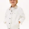Dziecięca kurtka dżinsowa z logo flagi