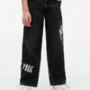 Dziecięce jeansy Hilfiger z nadrukiem graffiti