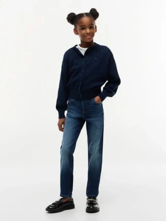 Dziecięce jeansy skinny z elastycznym paskiem Dziecięce jeansy skinny z elastycznym paskiem