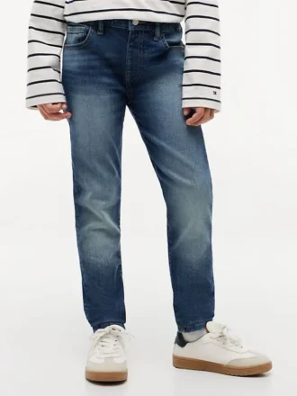 Dziecięce jeansy skinny z elastycznym paskiem Dziecięce jeansy skinny z elastycznym paskiem