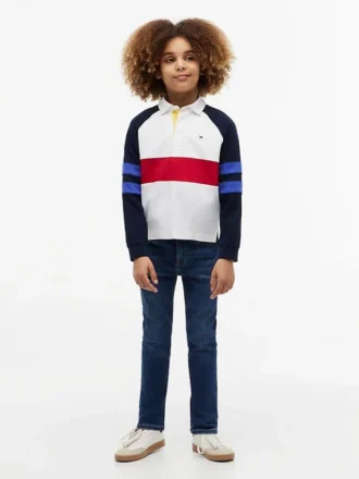 Dziecięce jeansy slim fit z elastycznego materiału