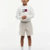 Dziecięce luźne szorty chino z paskiem Dziecięce luźne szorty chino z paskiem
