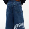 Dziecięce luźne szorty jeansowe z nadrukiem graffiti Dziecięce luźne szorty jeansowe z nadrukiem graffiti