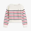 Dziewczęcy sweter w marynarskie paski
