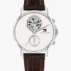 Elegancki zegarek z paskiem skórzanym 40 mm
