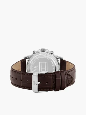 Elegancki zegarek z paskiem skórzanym 40 mm