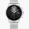 Elegancki zegarek z paskiem z siateczki o średnicy 40 mm