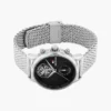 Elegancki zegarek z paskiem z siateczki o średnicy 40 mm
