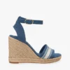 Espadryle na koturnie z logo z tkaniny Espadryle na koturnie z logo z tkaniny