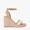 Espadryle na koturnie z logo z tkaniny Espadryle na koturnie z logo z tkaniny