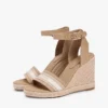 Espadryle na koturnie z logo z tkaniny Espadryle na koturnie z logo z tkaniny