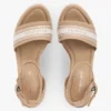 Espadryle na koturnie z logo z tkaniny Espadryle na koturnie z logo z tkaniny