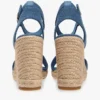 Espadryle na koturnie z logo z tkaniny Espadryle na koturnie z logo z tkaniny