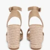 Espadryle na koturnie z logo z tkaniny Espadryle na koturnie z logo z tkaniny