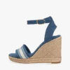 Espadryle na koturnie z logo z tkaniny Espadryle na koturnie z logo z tkaniny